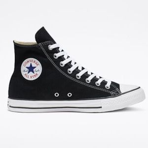Black high top converse